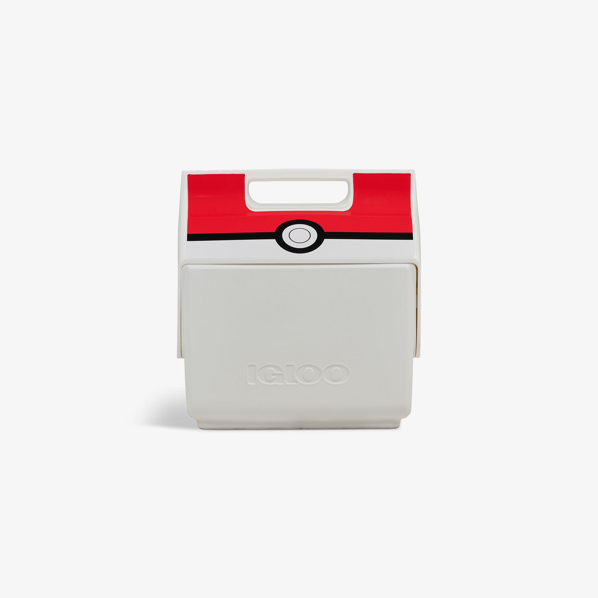 Caixa térmica pequena Little Playmate com estampa de Poké Bola e tampa giratória